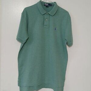 Polo Ralph Lauren Green Cotton Polo Shirt, Size M
